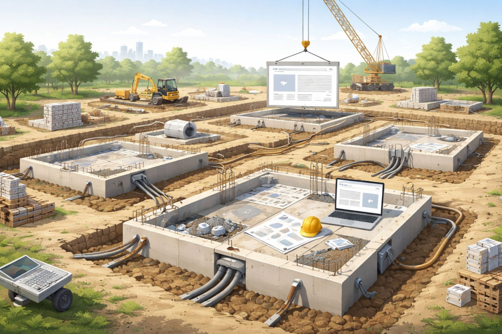 Building the foundation of a private site network